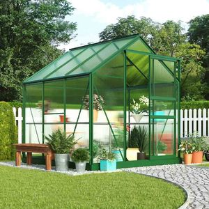 Garden Grow 6.2 x 6.2ft Greenhouse - Green