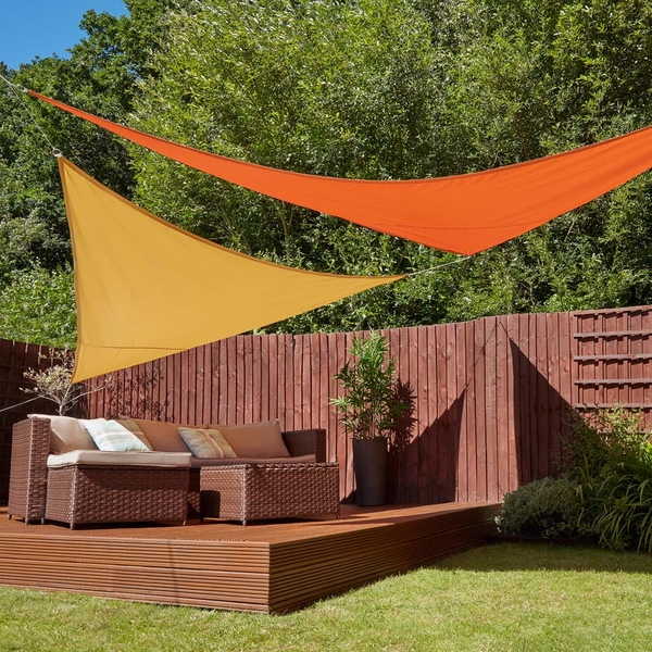 Garden Life 3-Metre Triangle Waterproof Sun Shade Sail | Garden Gear