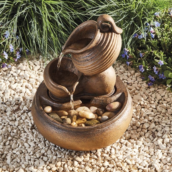 Serenity Table-Top Tipping Jugs Water Feature | Garden Gear