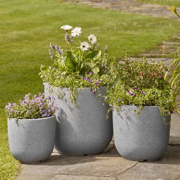 Garden Grow 3-Pack of Granito Egg Planters | Garden Gear