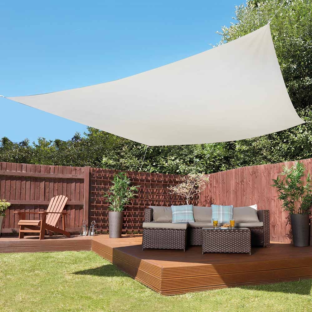 Garden Life 3-Metre Square Waterproof Sun Shade Sail | Garden Gear